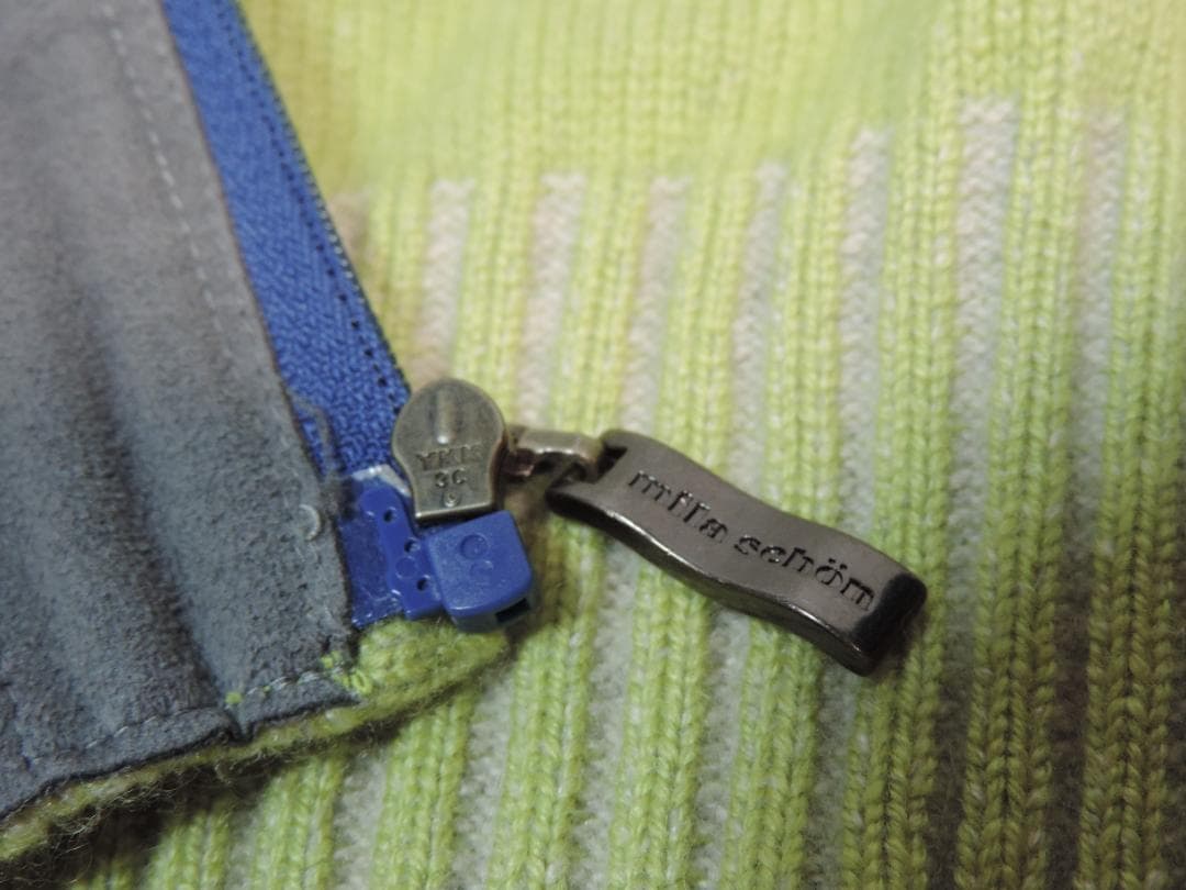 ミラショーン　Mサイズ　グリーン系　カシミヤ100%ブルゾン　413A