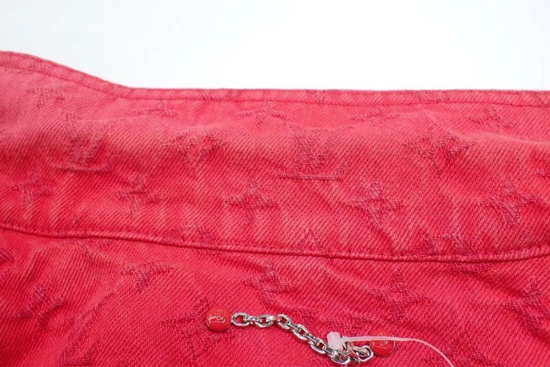 ルイヴィトン　ジャケット ブルゾン シングル　赤　サイズ52