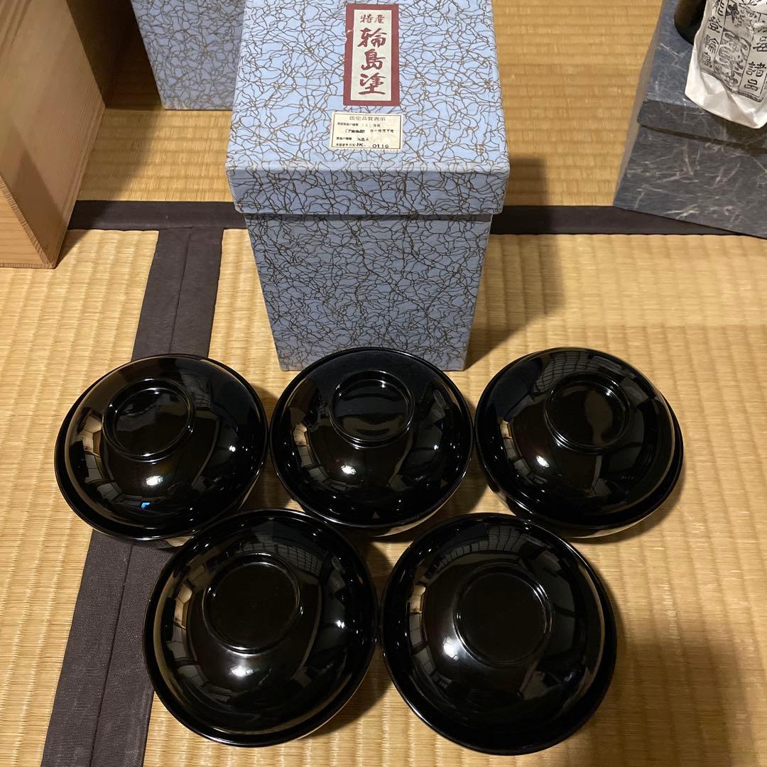 輪島塗「高級美術 漆器」『懐石道具セット』　※美品　茶道具