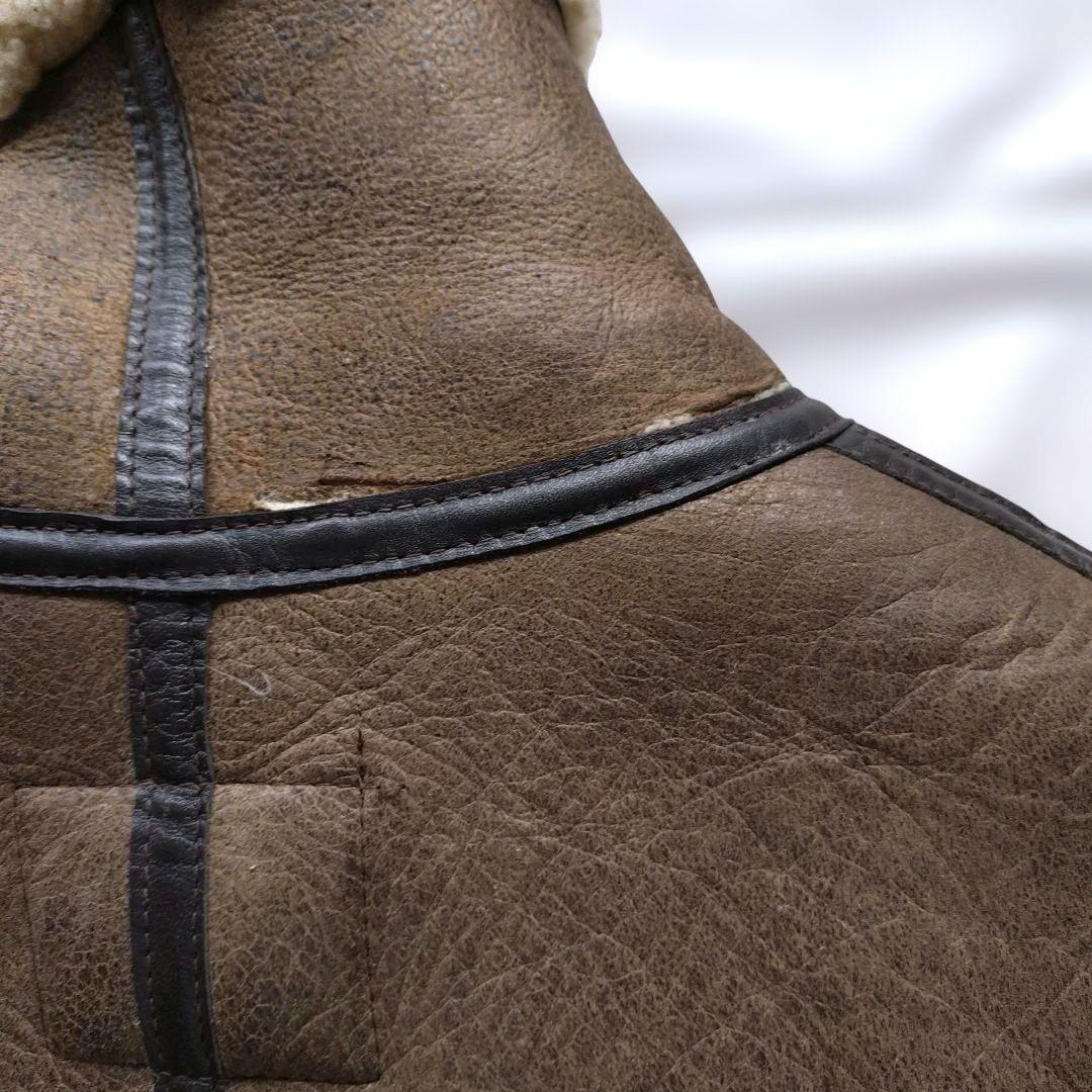 USA製✨Schott B-3ムートンフライトジャケット38レザー ブラウン