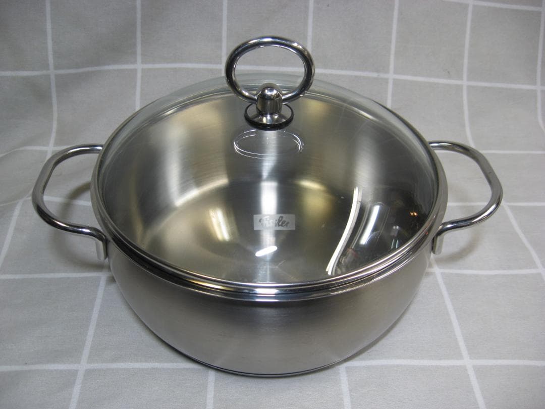 【未使用】フィスラー C+Sロイヤル キャセロール ステンレス両手鍋 20cm