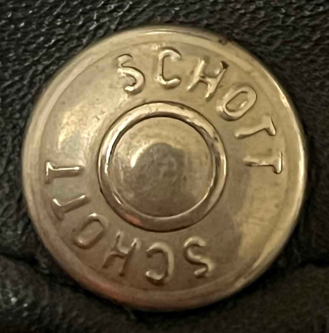 【70s~90s】Schott 618 ダブルライダースジャケット レザー 黒