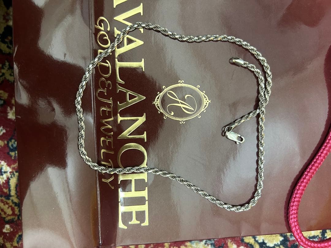 AVALANCHE シルバー ネックレス　ロープネックレス50cm