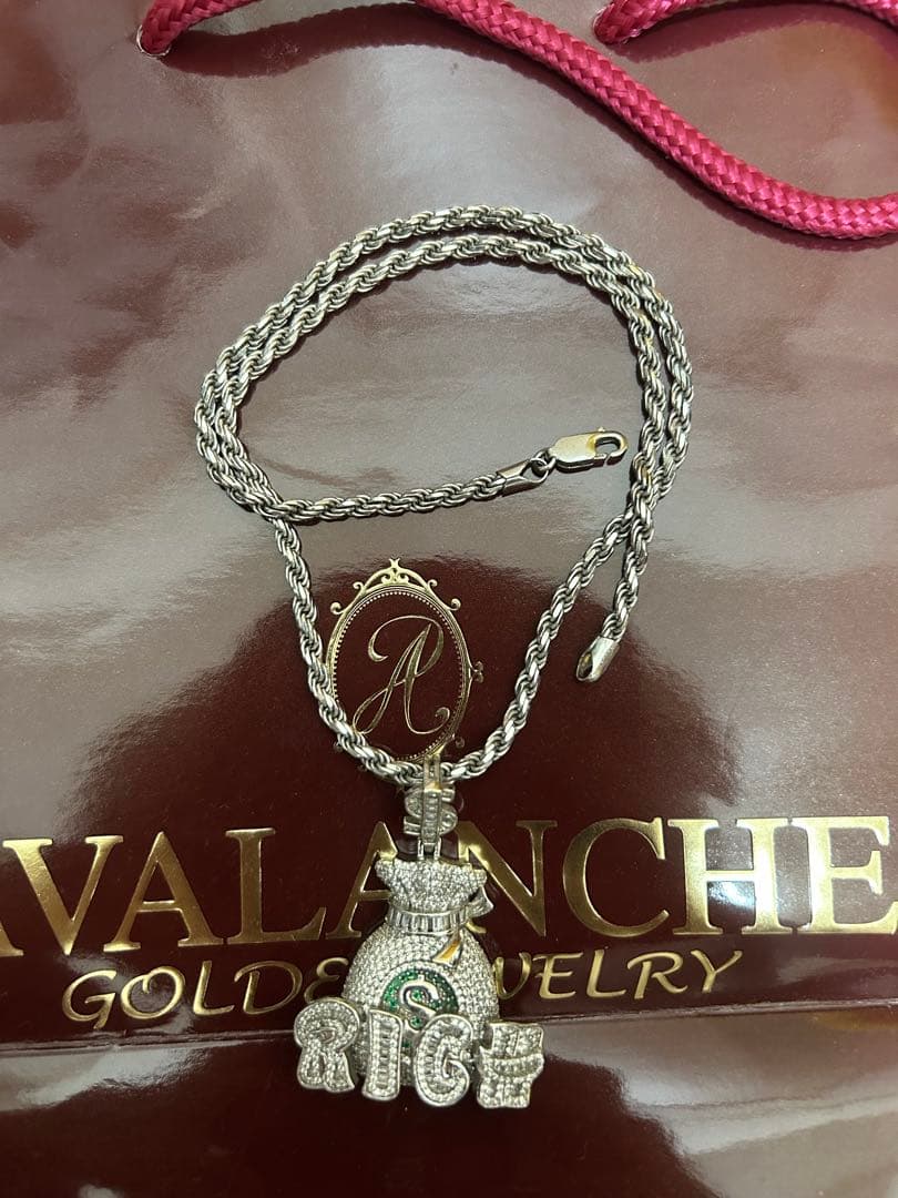 AVALANCHE シルバー ネックレス　ロープネックレス50cm