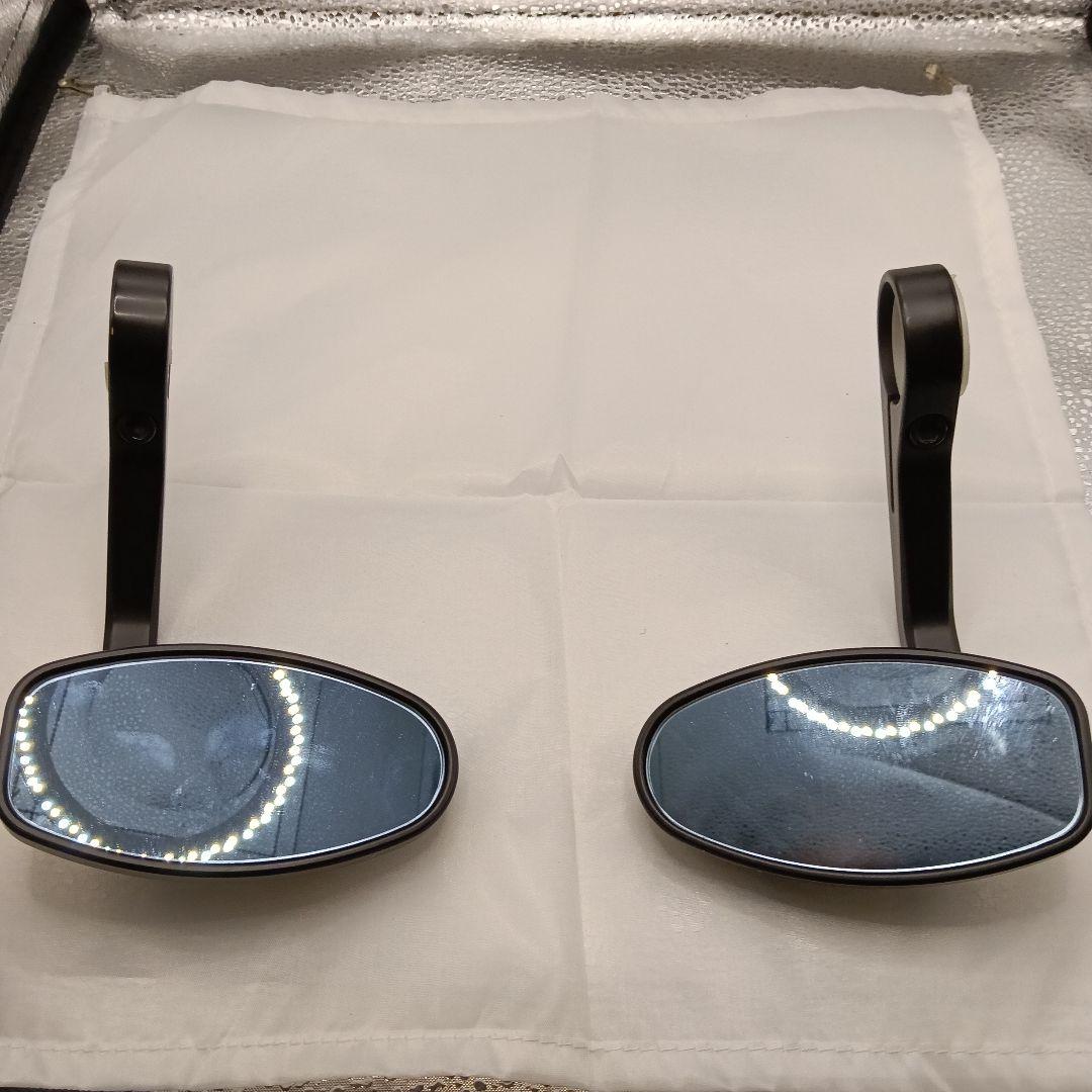 rizomaバイクミラー左右セット ブラック ボルト式