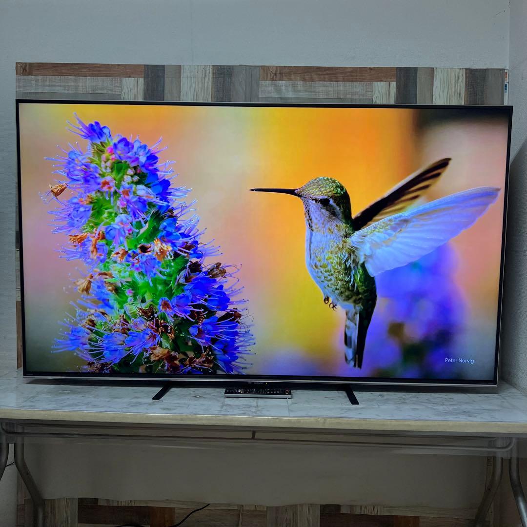 即日受渡❣️全国送料込シャープ70型4K液晶テレビ　ユーチューブ、ネトフリ視聴可