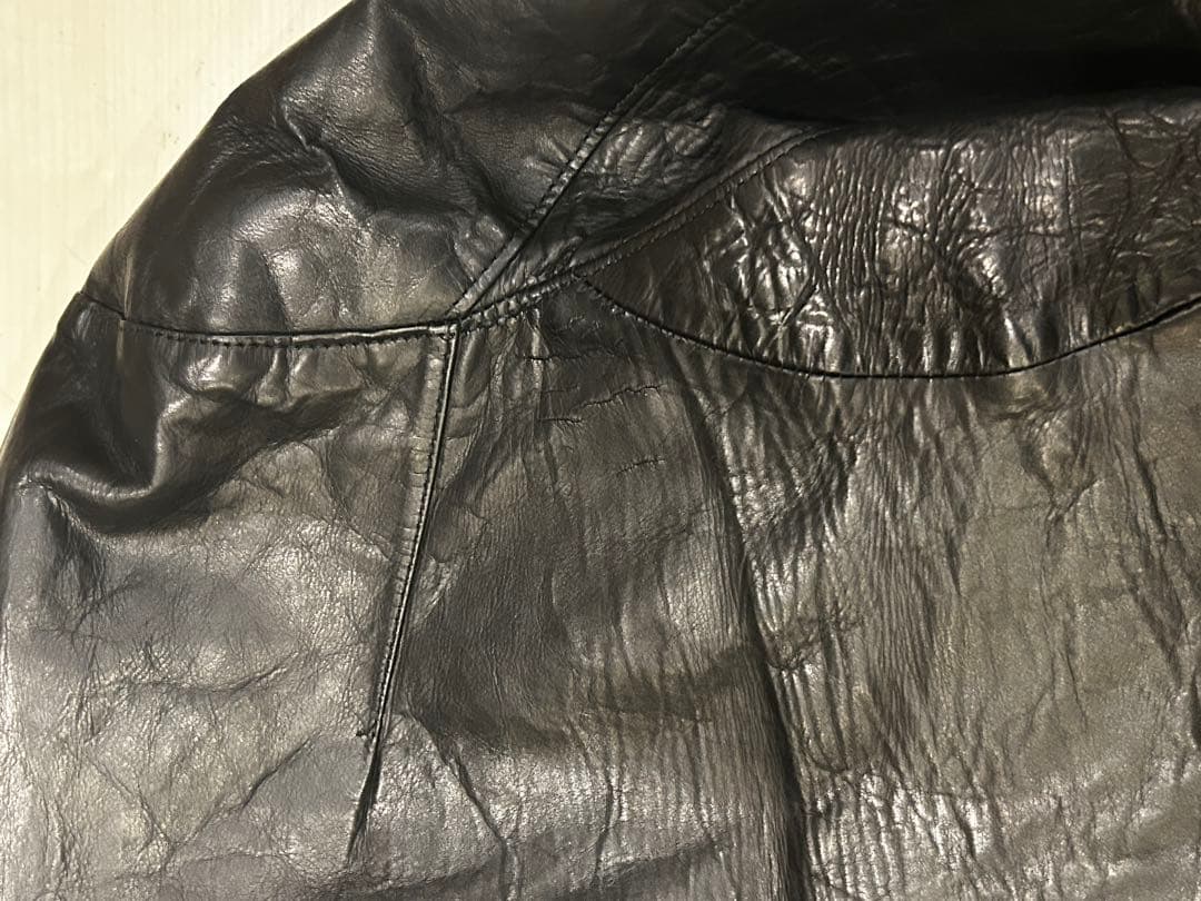 STURM ブラック レザージャケット シングルライダース