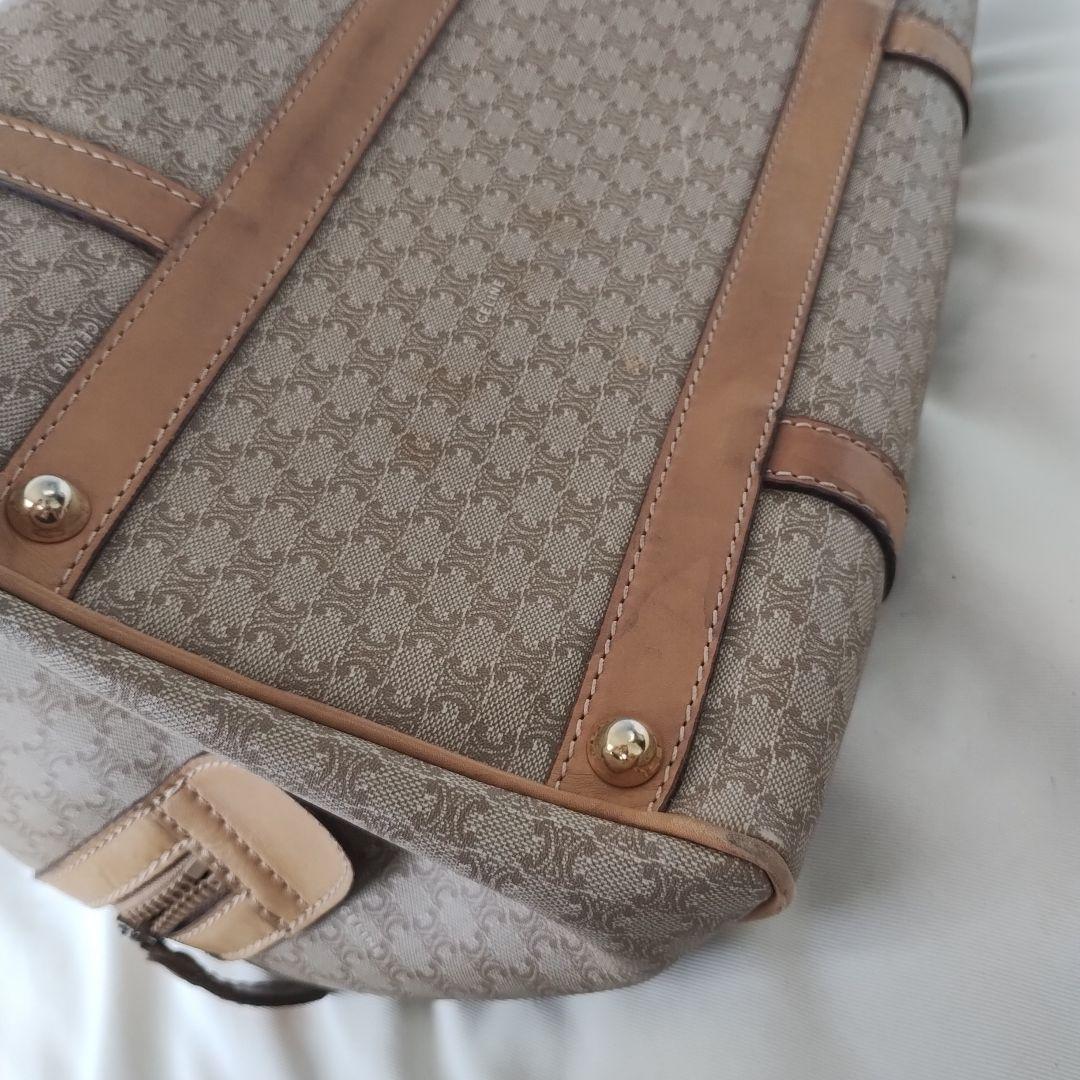 CELINE セリーヌ ミニボストン ハンドバッグ マカダム柄