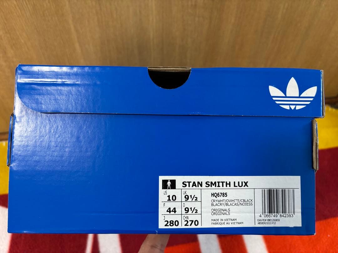 adidas Stan Smith lux ホワイト/ブラック28cm 極美品