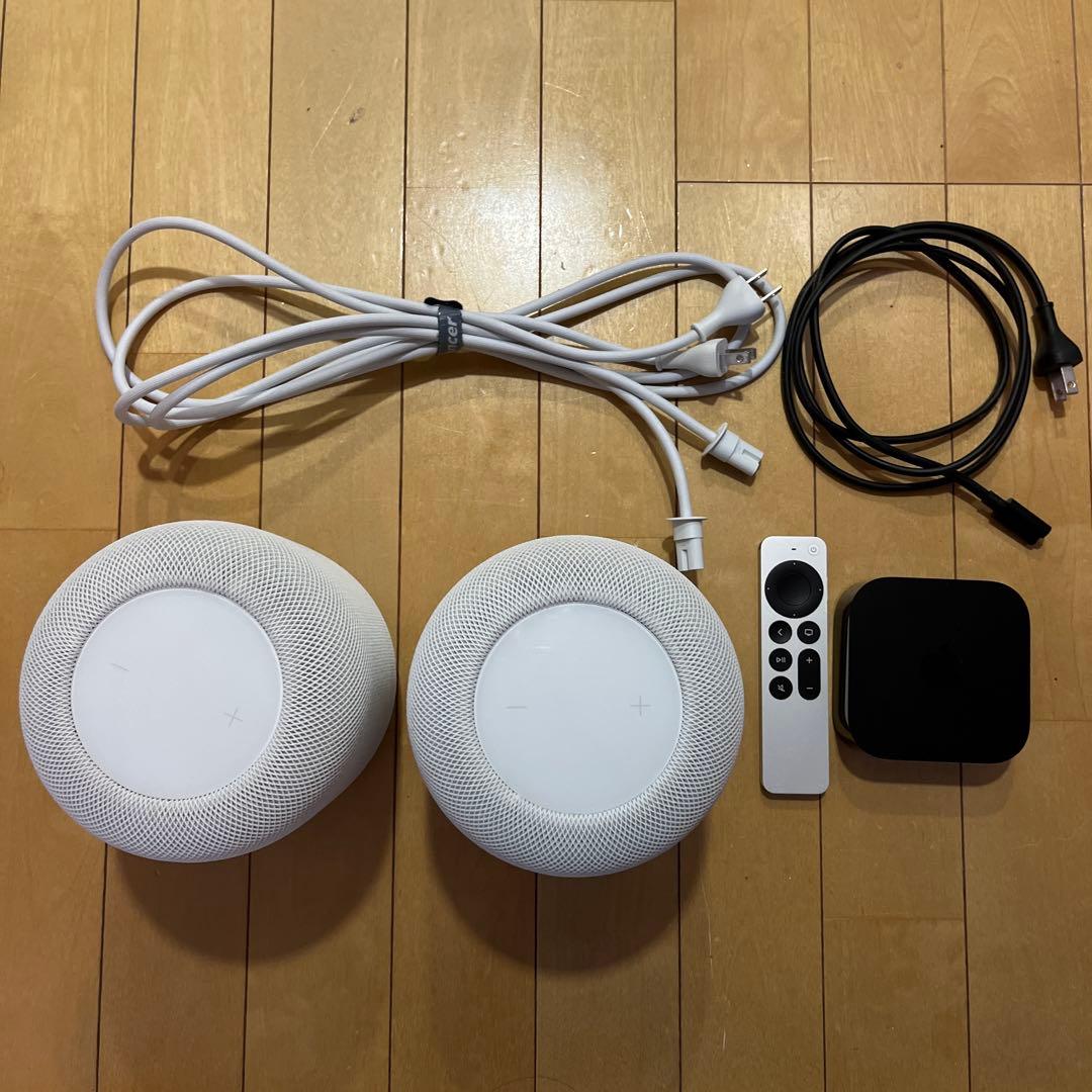 Apple Pod 第二世代 2台とApple TVセット