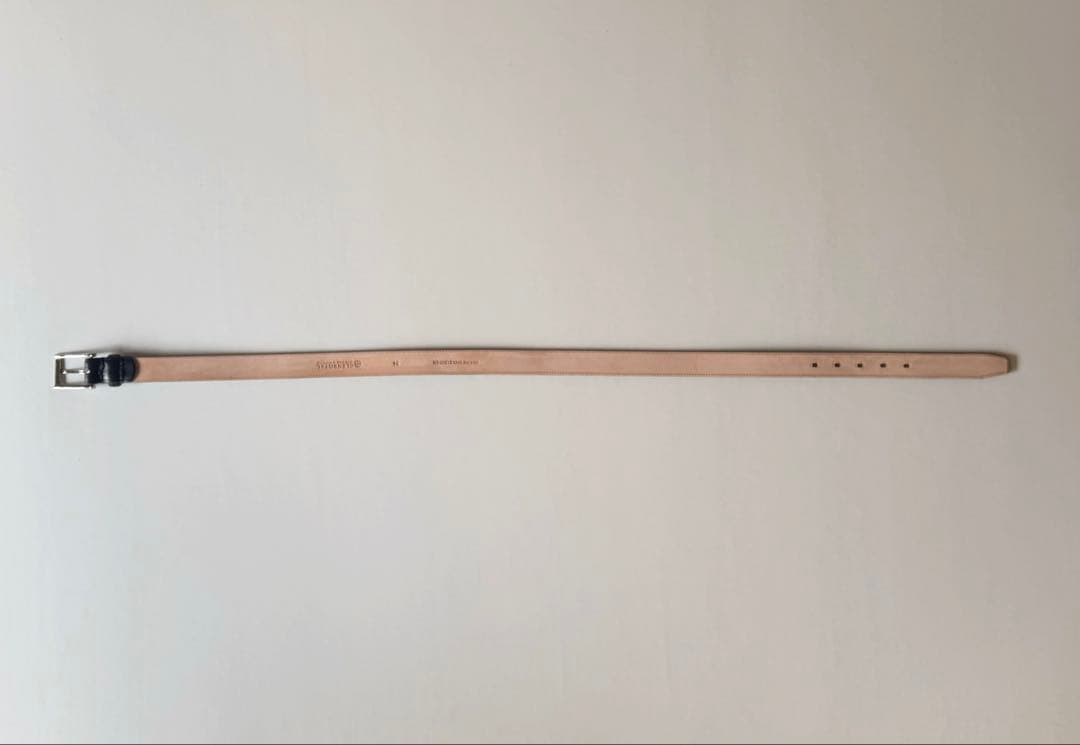 小物 GLEN/BRIDLE LEATHER DRESS BELT