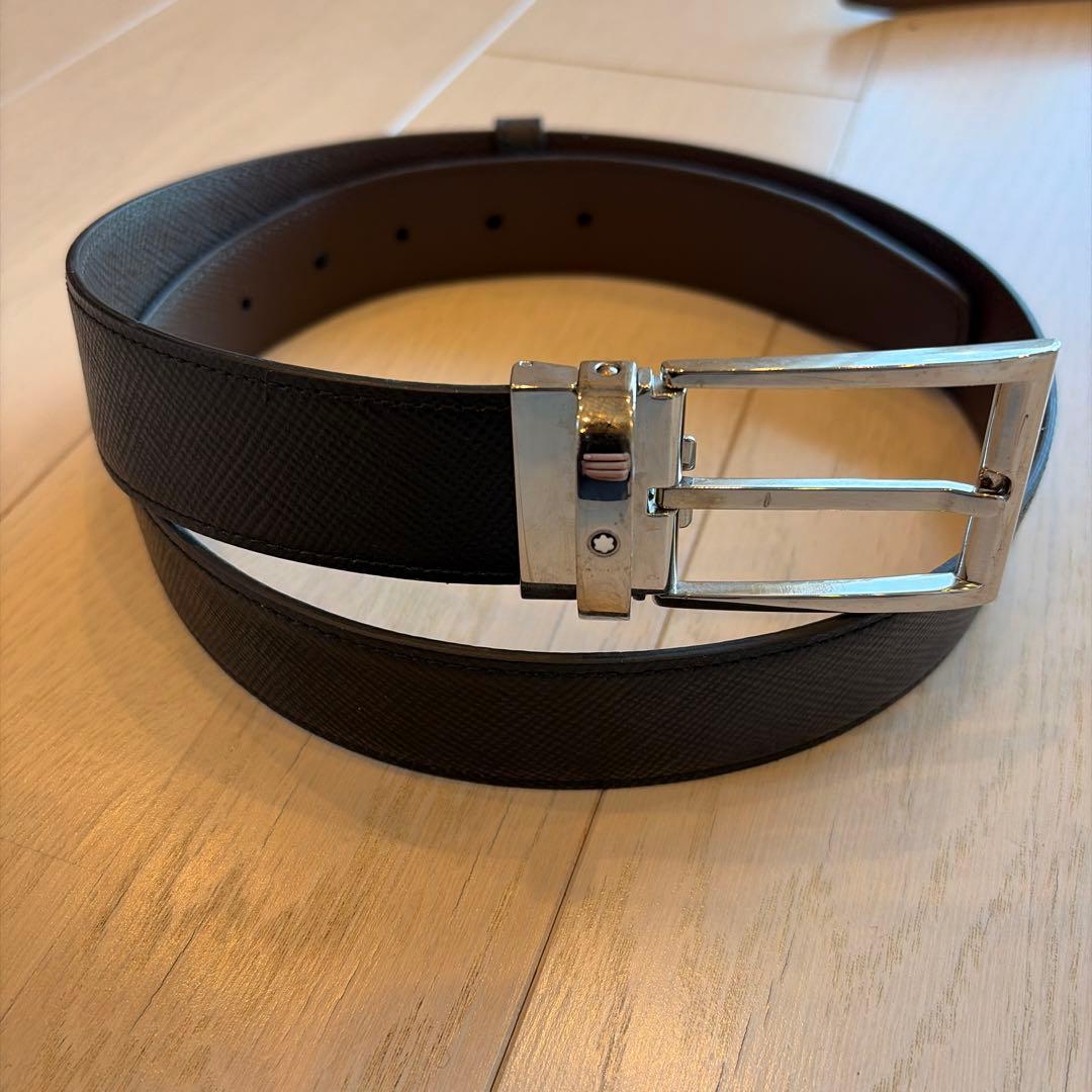 MONTBLANC(モンブラン)レザーベルト ブラック　ビジネスマン