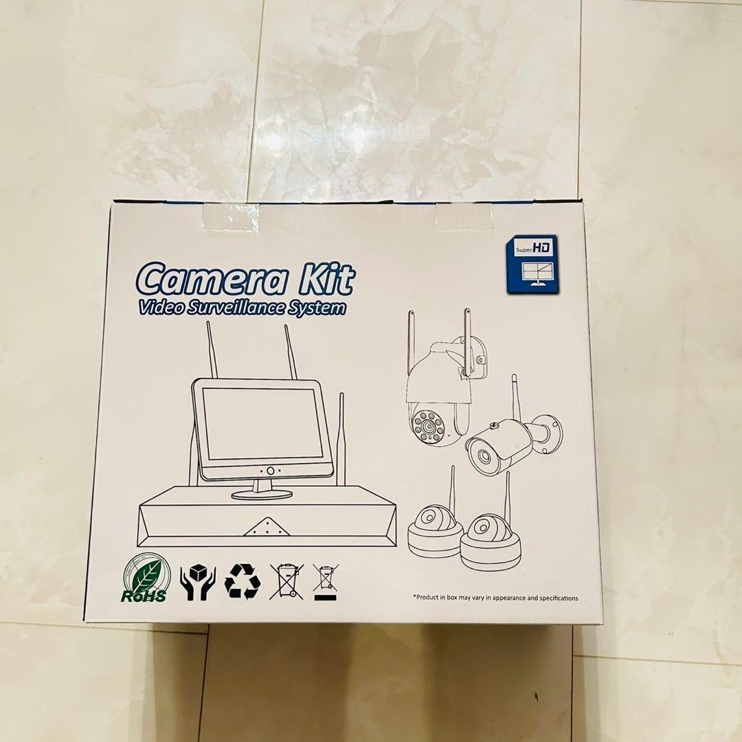 新品　防犯カメラ 屋外 IP66防水防塵 500万画素 超高画素 モニター付き