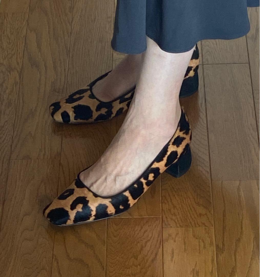 値下げ　ペリーコハラコレオパード柄パンプス　１回使用