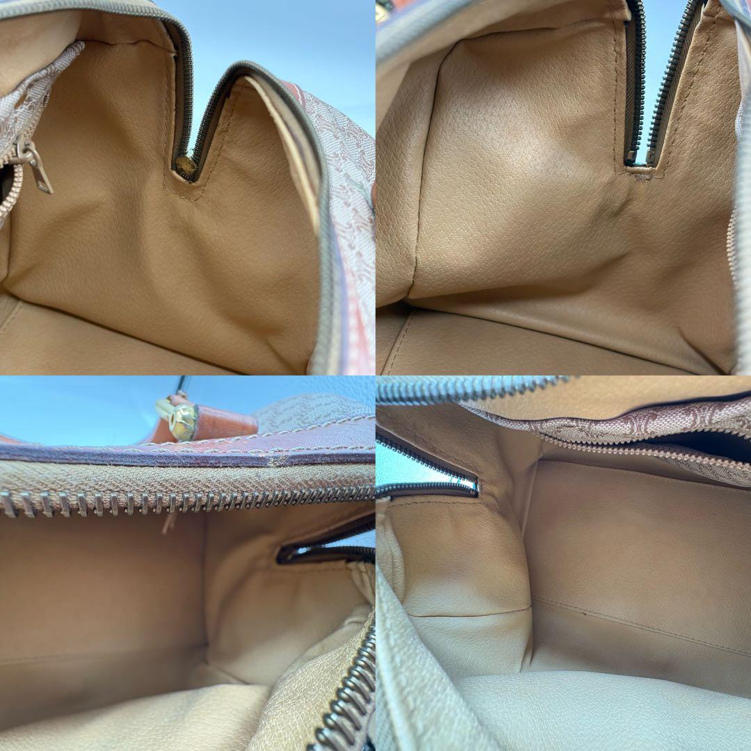 【ヴィンテージ】セリーヌ マカダム柄 ベージュ ボストンバッグ ハンドバッグ