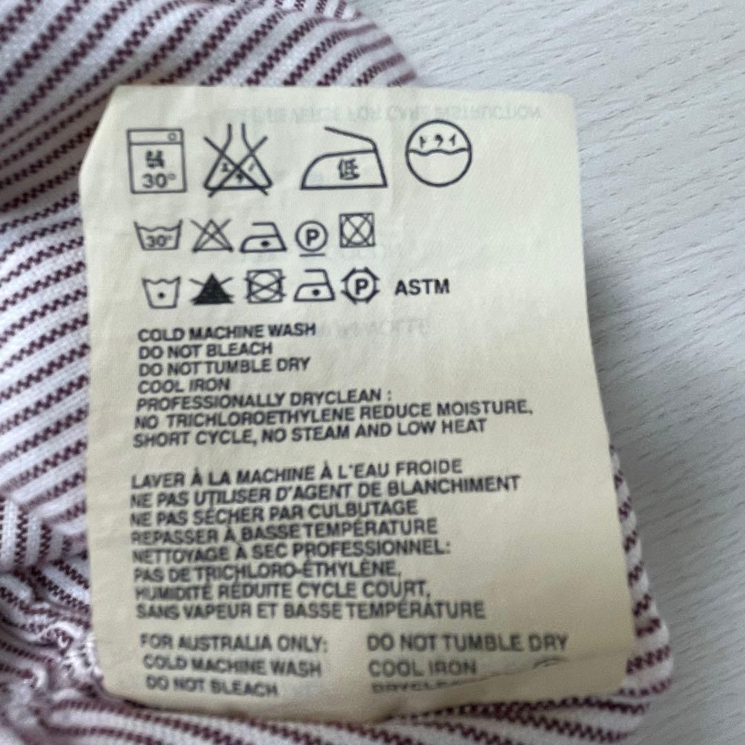 ミュウミュウ Q9 ストライプ フリルシャツ 長袖 イタリア製 40