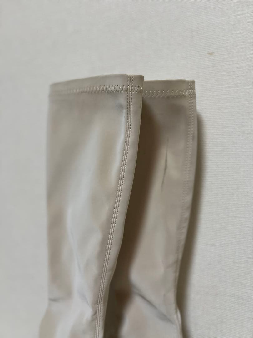 Darich ダーリッチ ウルトラストレッチレザーロングブーツ S アイボリー