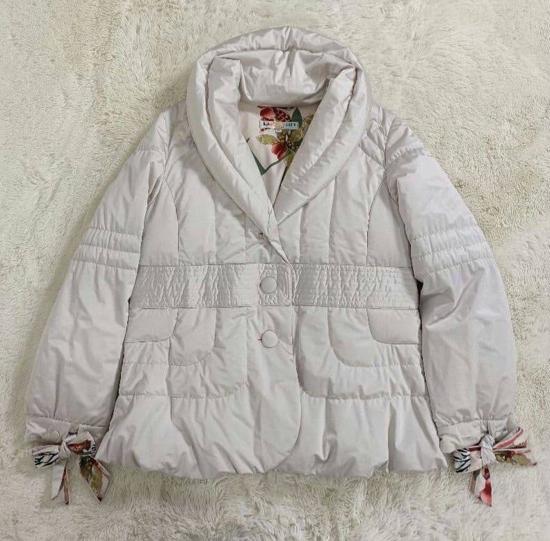 LEONARD 薄ピンクダウンジャケット【サイズ42 L相当】