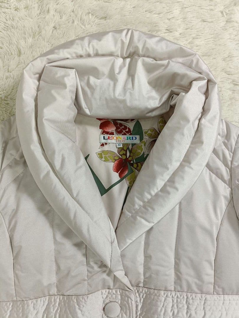 LEONARD 薄ピンクダウンジャケット【サイズ42 L相当】