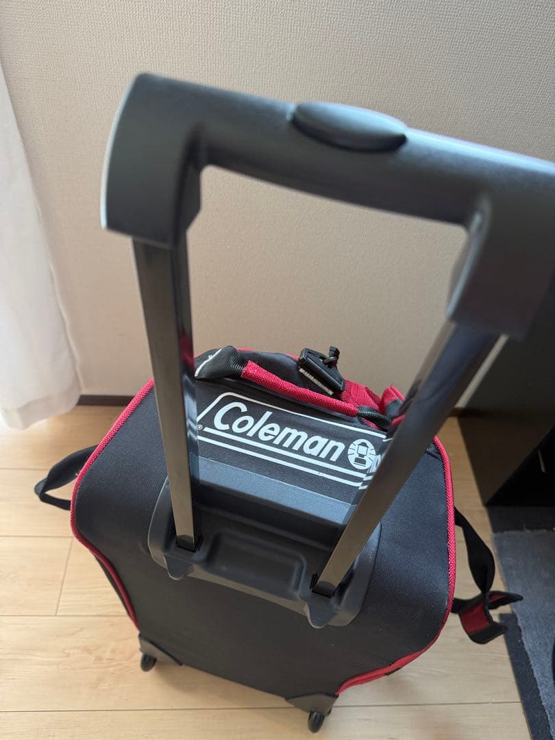 キャリーバッグ ダッフルバッグ 赤 (使用感あり)