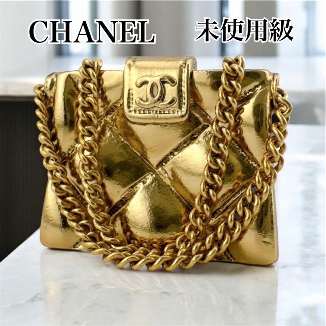 シャネル マトラッセ ココマーク ブローチ バッグモチーフ ヴィンテージ