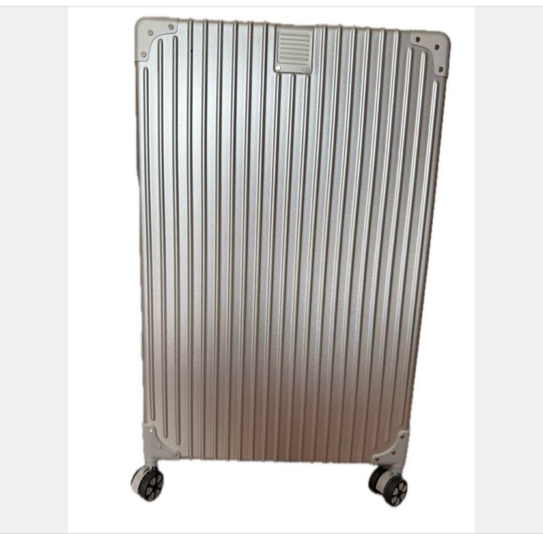 スーツケース tsaロック　シルバー XL 7泊-10泊 100L キャリー