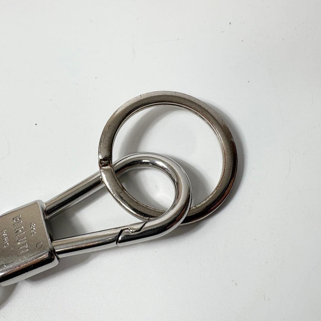 ベルルッティ　フルスクリットレザー シューホーン ブラック　キーリング