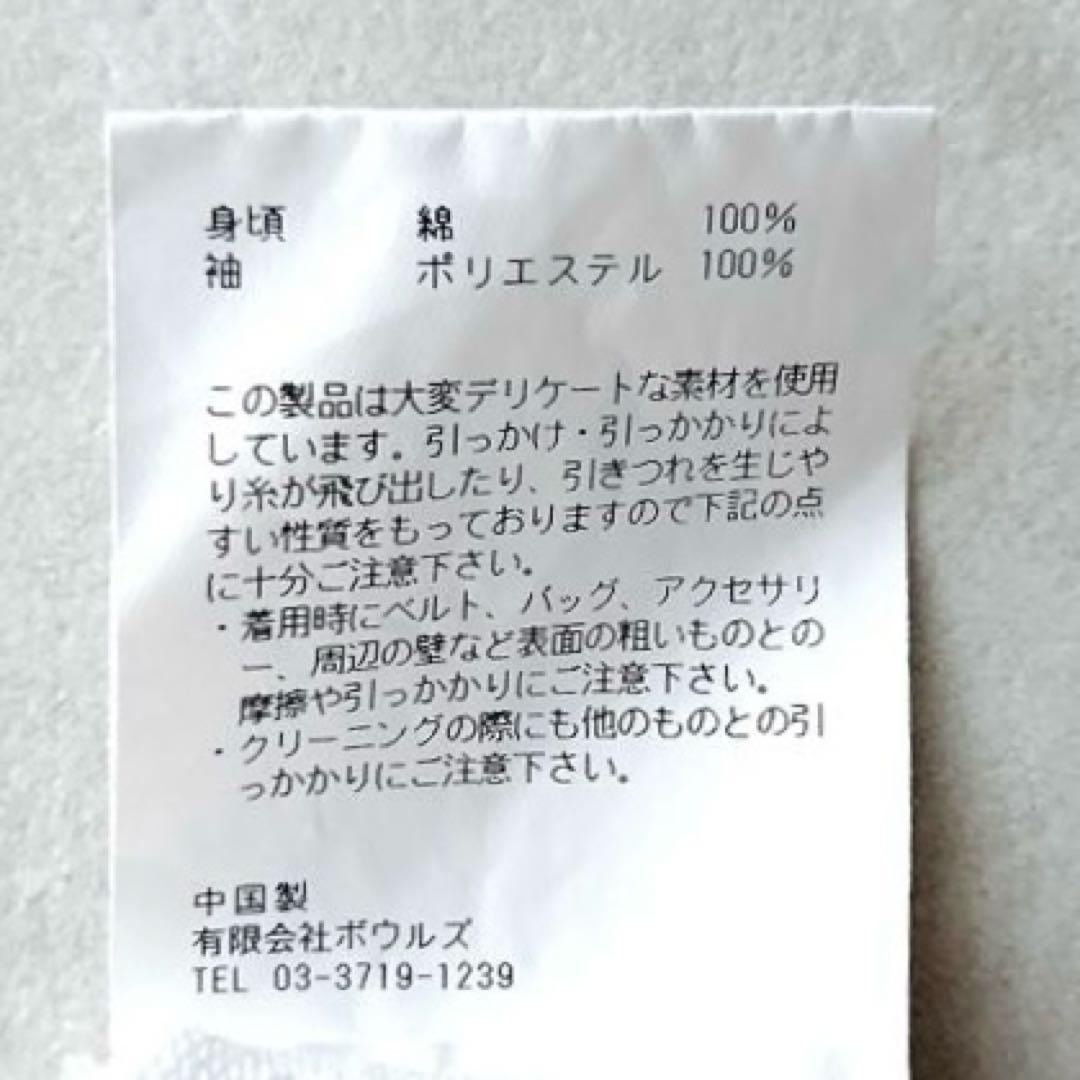 24SSハイククルーネッククロップドセーターシアースリーブ　シアーニットトップス