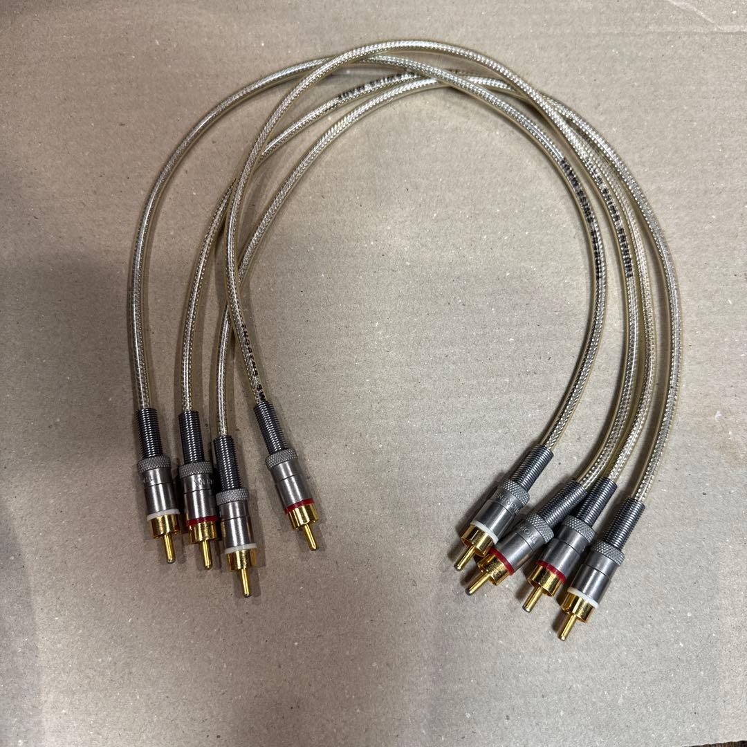 RITAO CHAN専用THORENS トーレンス 銀メッキ RCAケーブル 。