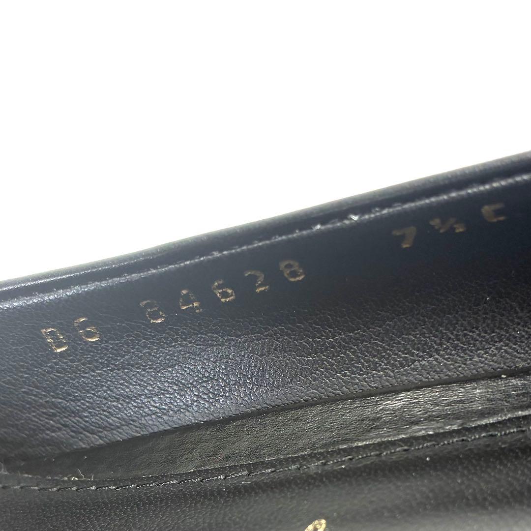 【極美品級】Ferragamoフェラガモ CAPUA55 パンプス 7C 黒