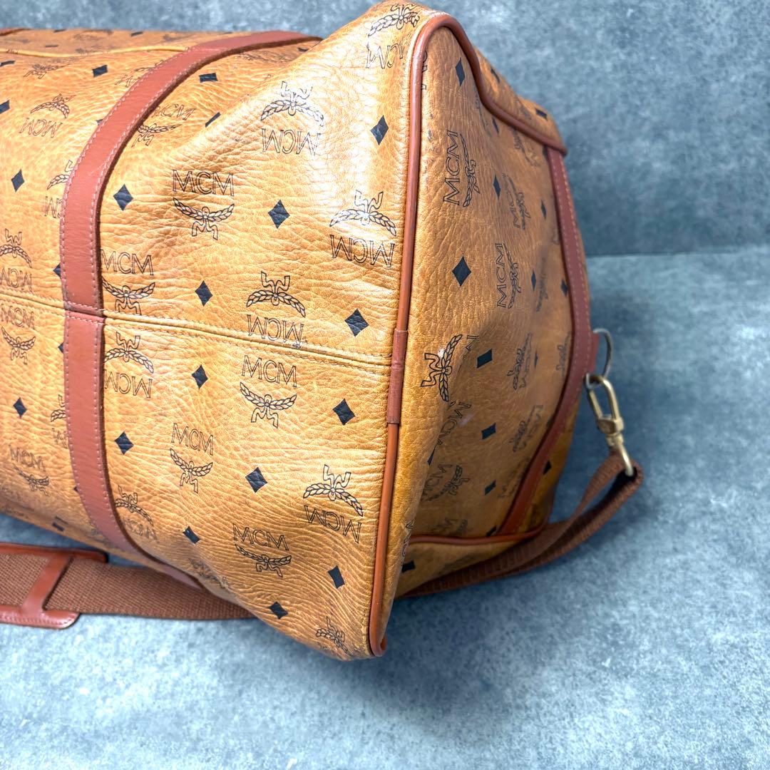 MCM ボストンバッグ 2way ヴィセトス柄 レザー 大容量 旅行バッグ