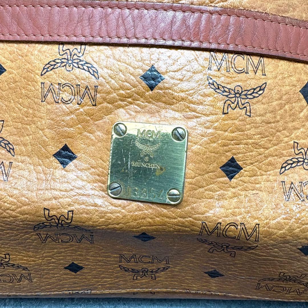 MCM ボストンバッグ 2way ヴィセトス柄 レザー 大容量 旅行バッグ