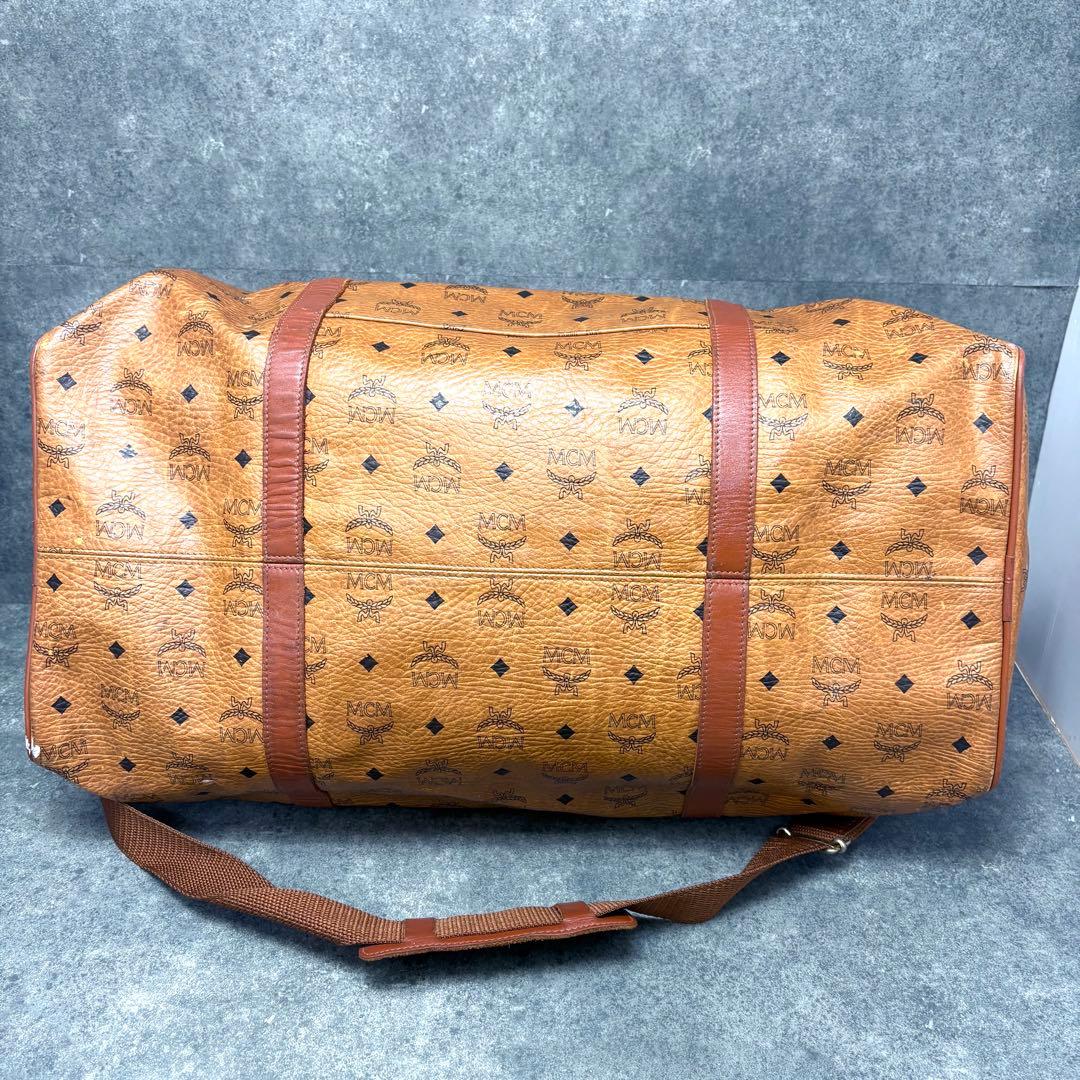 MCM ボストンバッグ 2way ヴィセトス柄 レザー 大容量 旅行バッグ