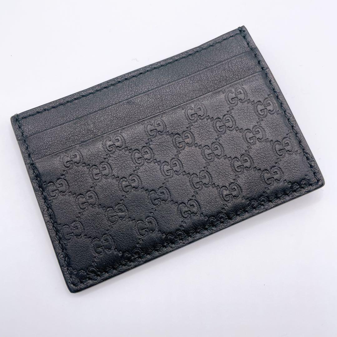 グッチ マネークリップ カードケース マイクロGG 黒　札入れ
