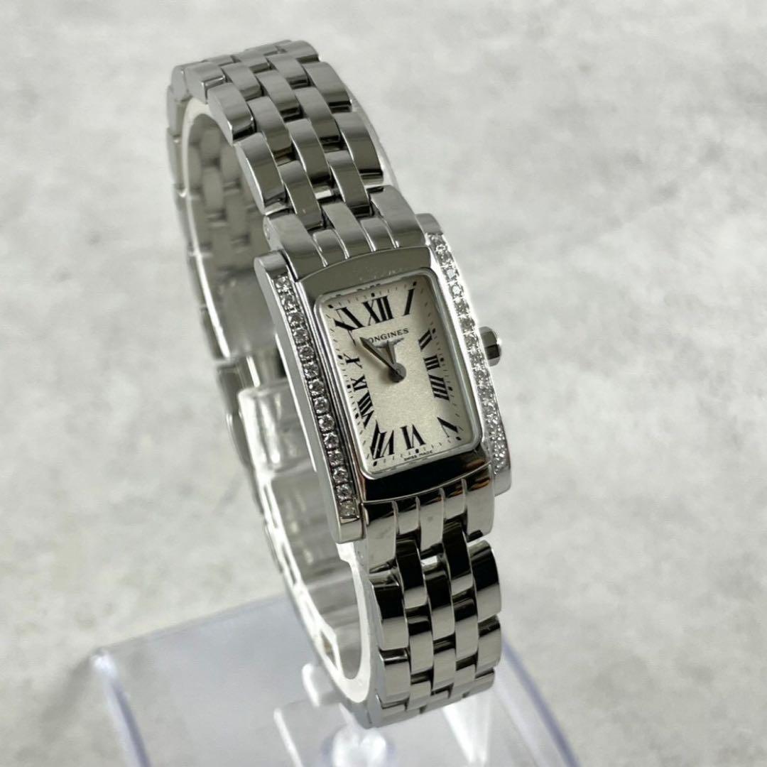 ロンジン L5.158.0 ドルチェヴィータ サイドダイヤ クォーツ腕時計 稼働