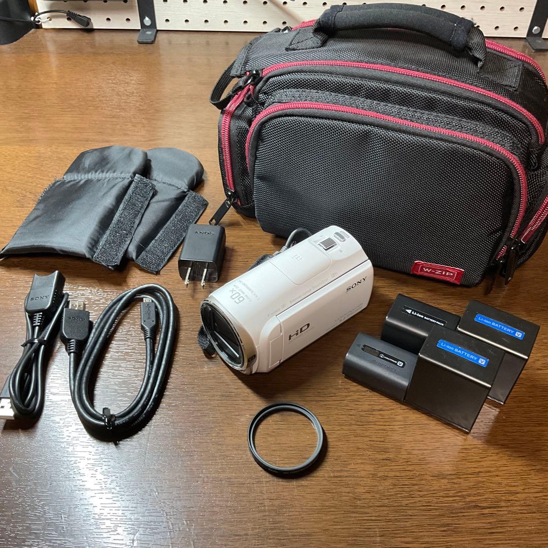SONY HDR-CX670 ビデオカメラ本体　カメラバッグ　予備バッテリー