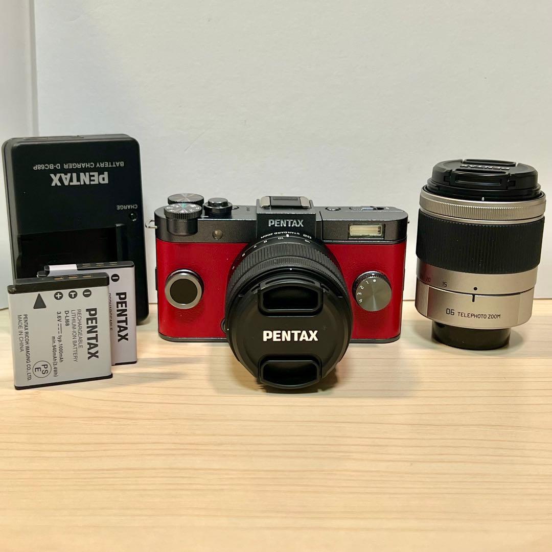 【稀少美品】PENTAX Q-S1　ダブルレンズキット【ショット数129回】