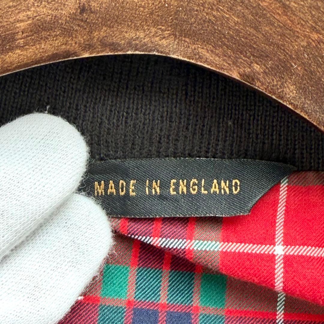 美品✨バラクータ G-9 ハリントンジャケット チェック グレー系 英国製 34