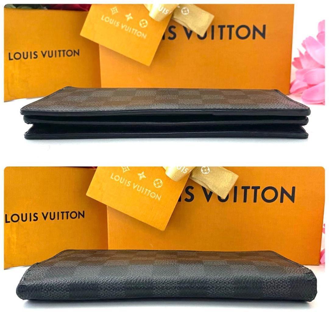 ルイ ヴィトン◎ポルトフォイユ ブラザ ダミエ グラフィット 黒 長財布
