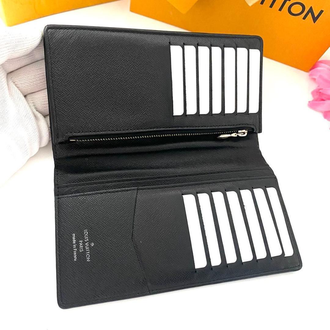 ルイ ヴィトン◎ポルトフォイユ ブラザ ダミエ グラフィット 黒 長財布