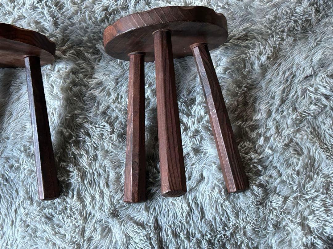 スペイン製　スツール　花台　タイル　ヴィンテージ　チェア　インテリア　IZ