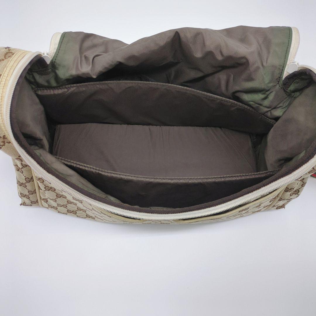 【入手困難・保存袋付】グッチ☆マザーバッグ GGキャンバス シェリーライン レア