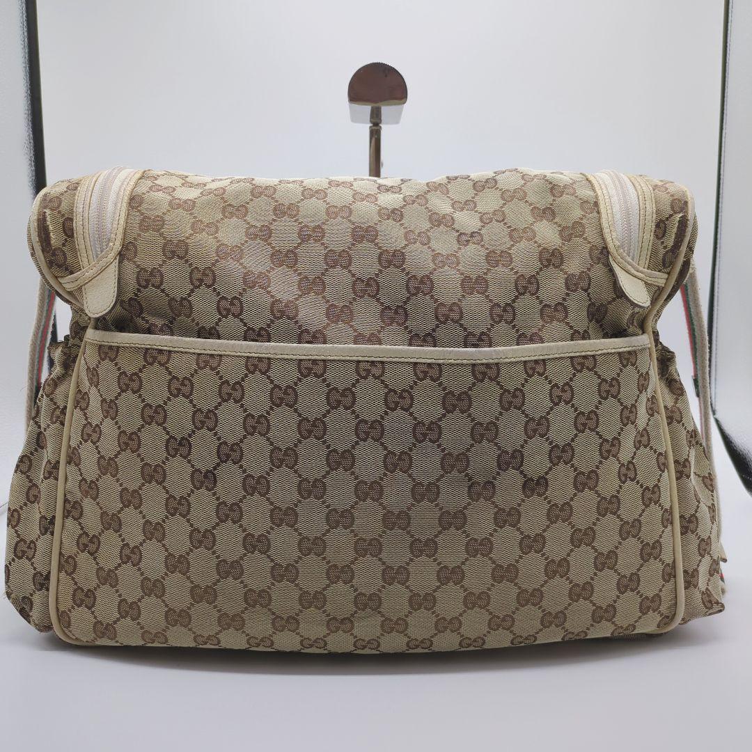 【入手困難・保存袋付】グッチ☆マザーバッグ GGキャンバス シェリーライン レア