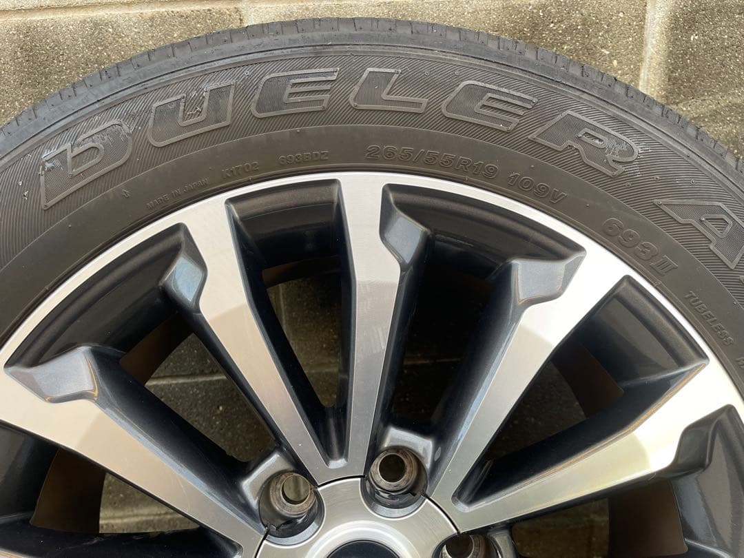 150系プラド　純正19インチホイールタイヤ4本セット