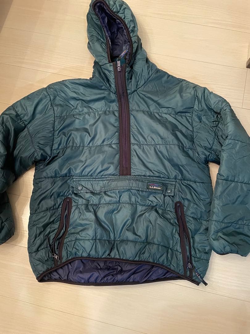 最終値下げ　L.L.Bean プリマロフトアノラック M ダークグリーン