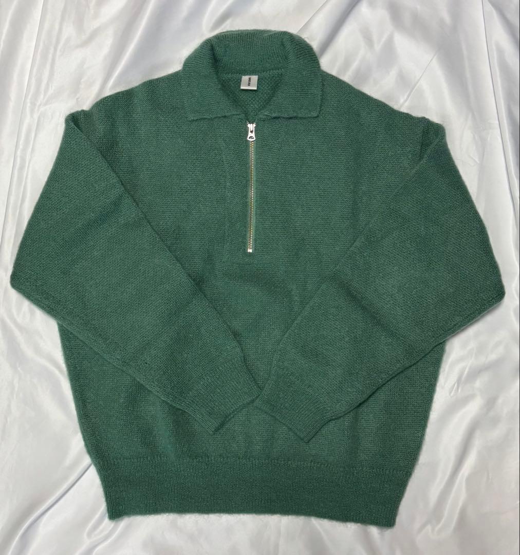 MEIAS メイアス ハーフジップモヘヤニット