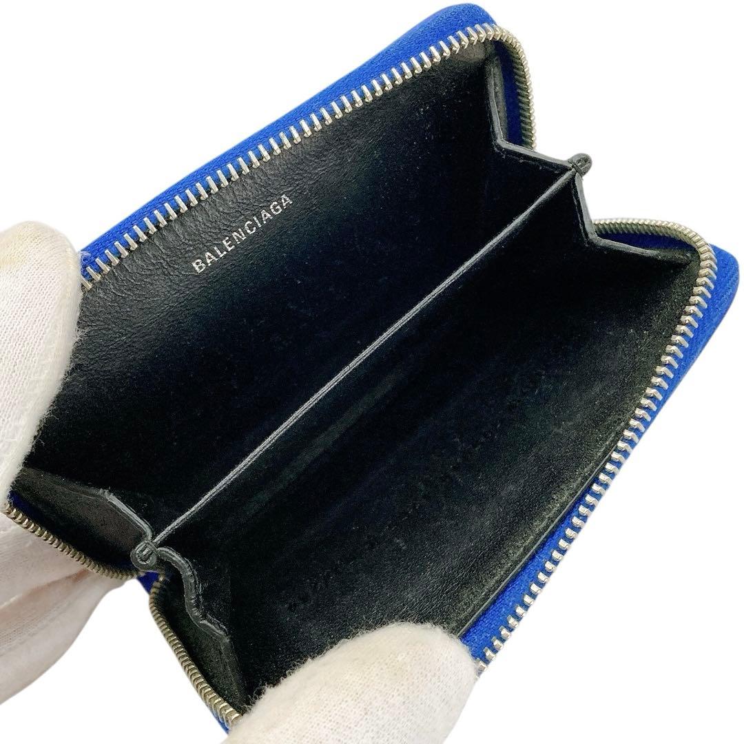 美品✨ BALENCIAGA バレンシアガ　ケース　カードケース　ブルー