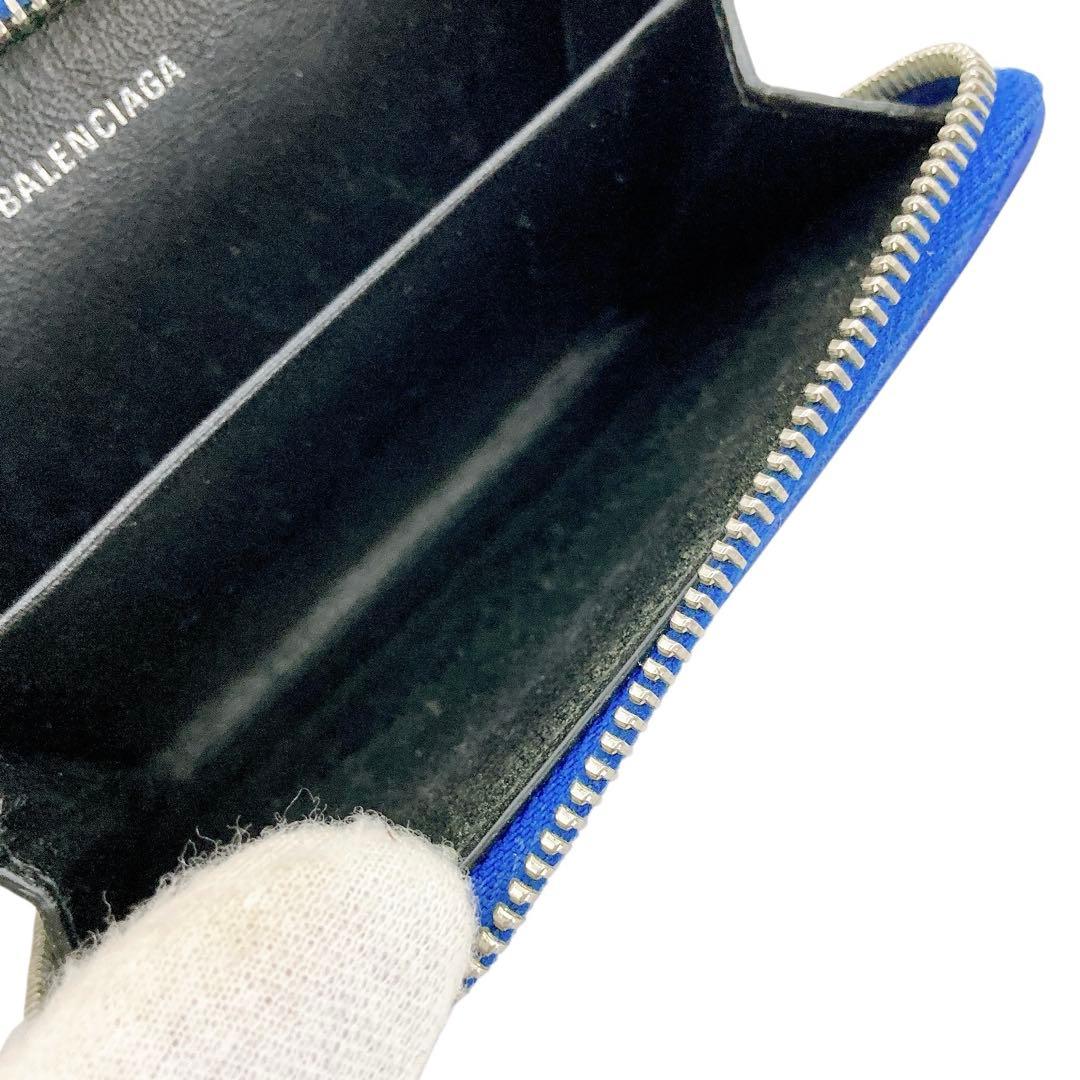 美品✨ BALENCIAGA バレンシアガ　ケース　カードケース　ブルー