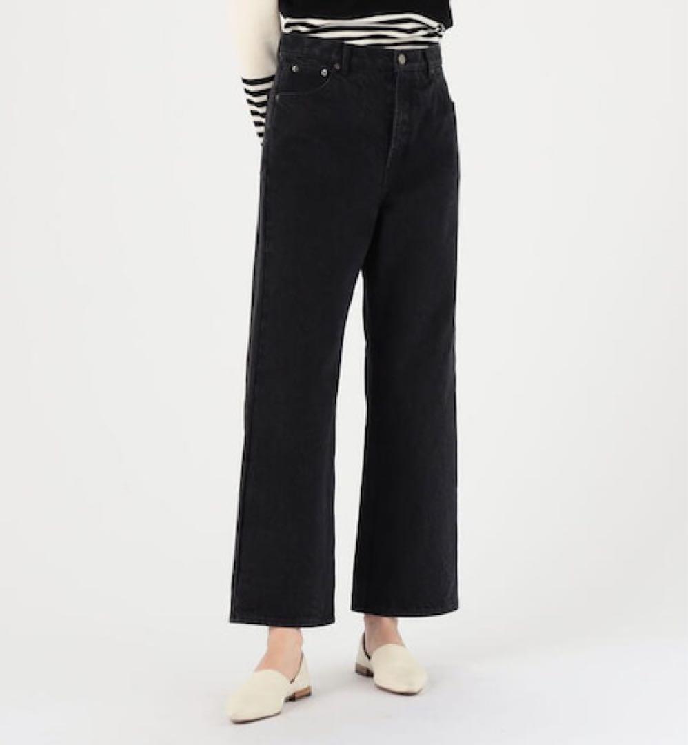 新品★ セミワイド デニムパンツ ブラック DESPRES ¥26400