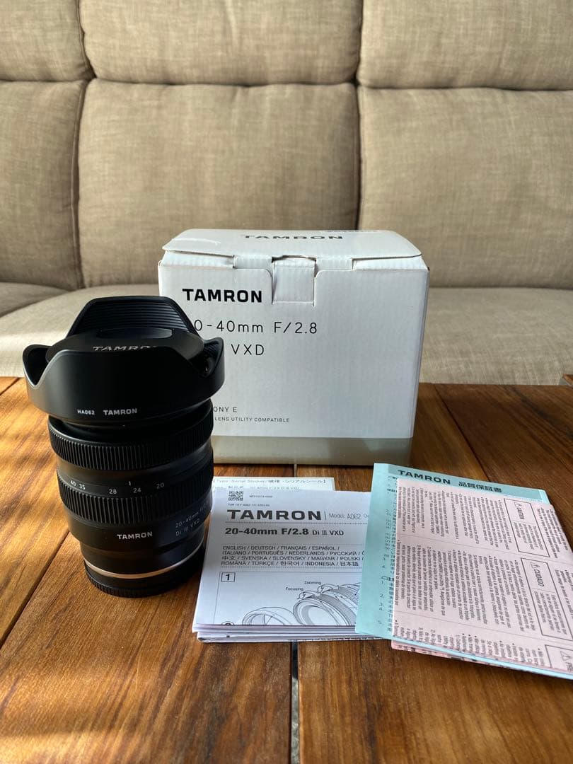 超美品　TAMRON 20-40mm F/2.8 SONY Eマウント